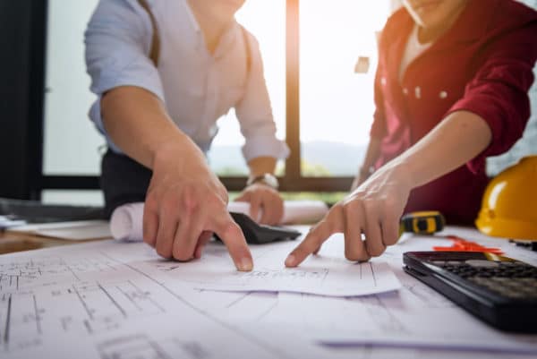 Contractors Working on a Plan
