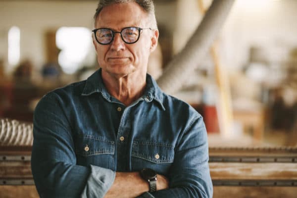 A Man with Glasses