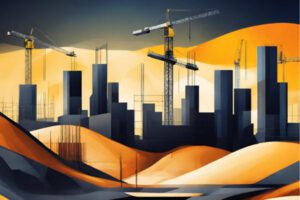 An illustration of a construction site.