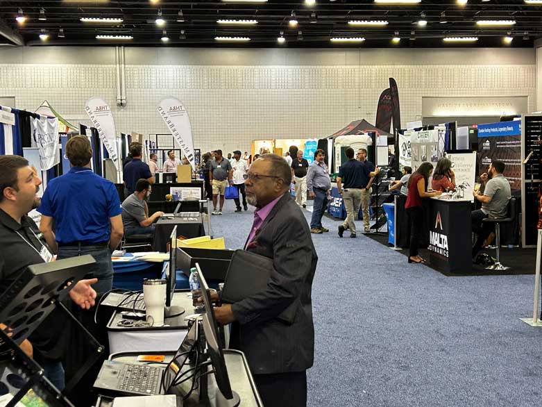 PlanHub representative at Build Expo Atlanta 2023