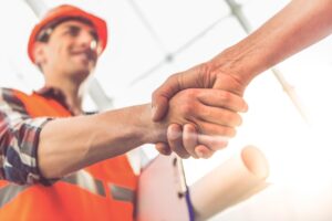 Handshaking Men