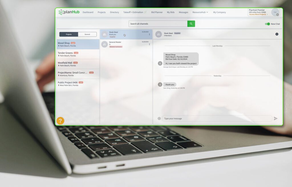 Messaging center 2.0 screenshot.