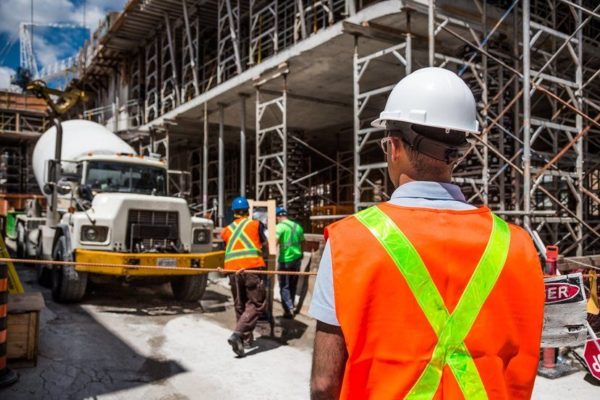 Subcontractor on Construction Site