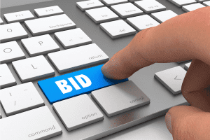 image of bid key on keyboard